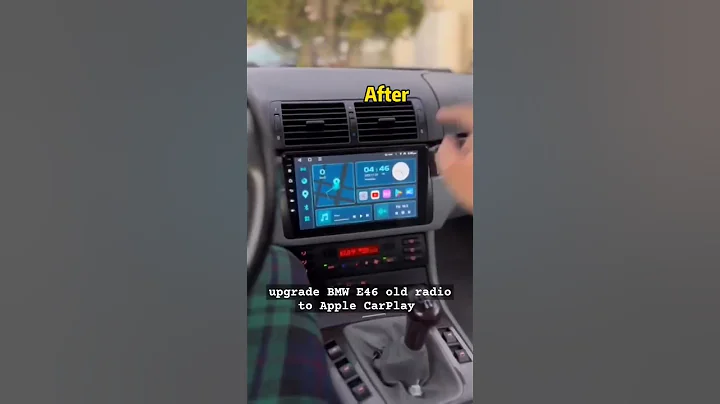 Upgrade BMW E46 old radio to Apple CarPlay head unit.  #eonon #carplay #carstereo #bmwe46