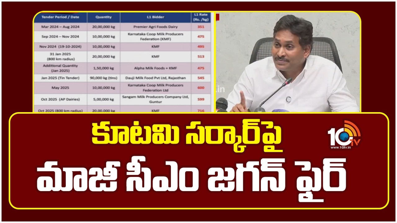 కూటమి సర్కార్‌పై మాజీ సీఎం జగన్ ఫైర్ | Former CM Jagan Fires On The Coalition Government | 10TVNews