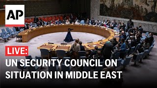 LIVE: UN Security Council discusses situation in Middle East