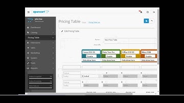 Pricing Table- OpenCart Extension Video Tutorial