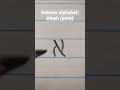 Hebrew Alphabet Aleph Print