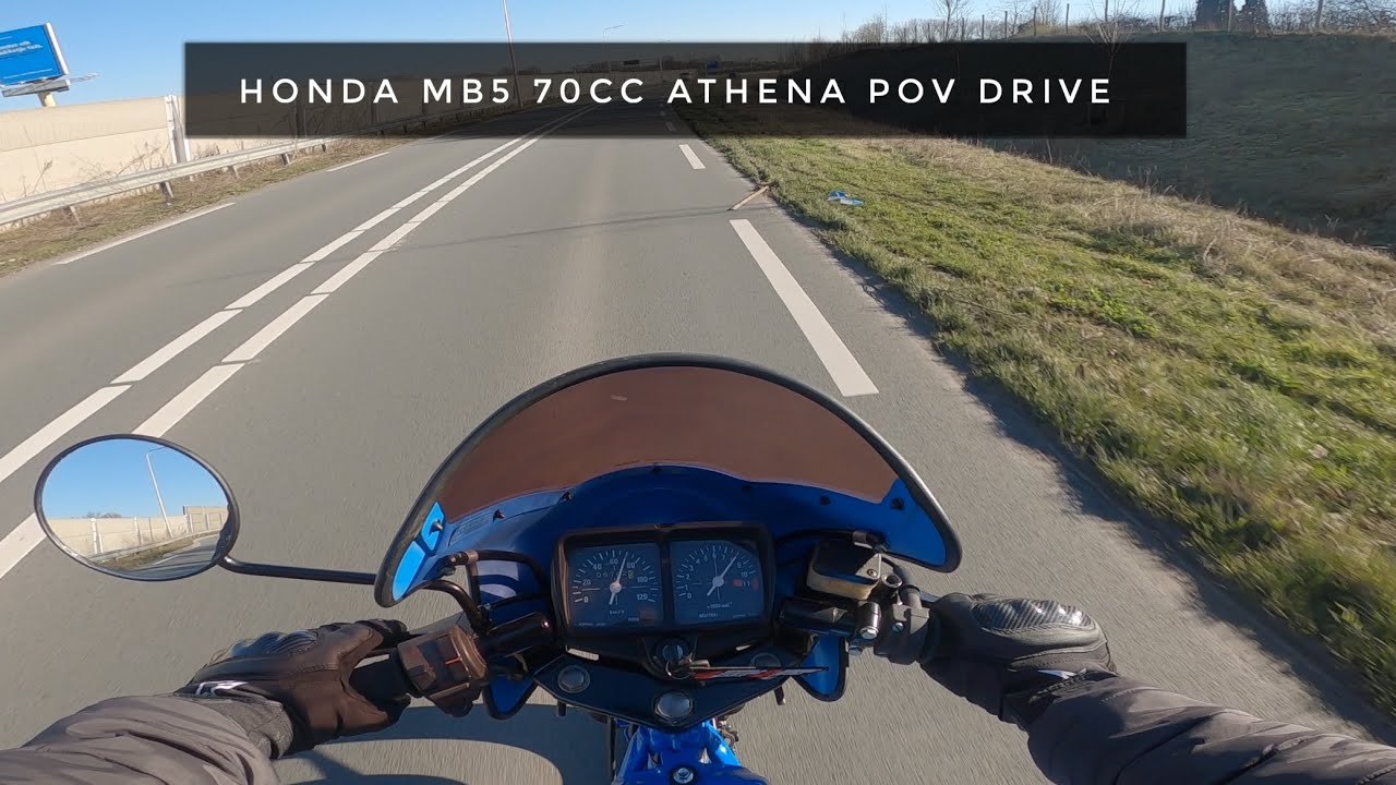 Honda MB5 70cc Athena pov drive