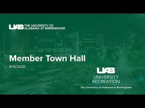 UAB University Recreation Re-Entry Town Hall