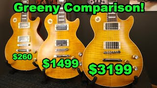 Gibson Epiphone & Chibson Greeny Les Paul Comparison