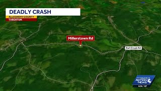 Man killed after pickup truck flips, rolls off Allegheny County road during crash