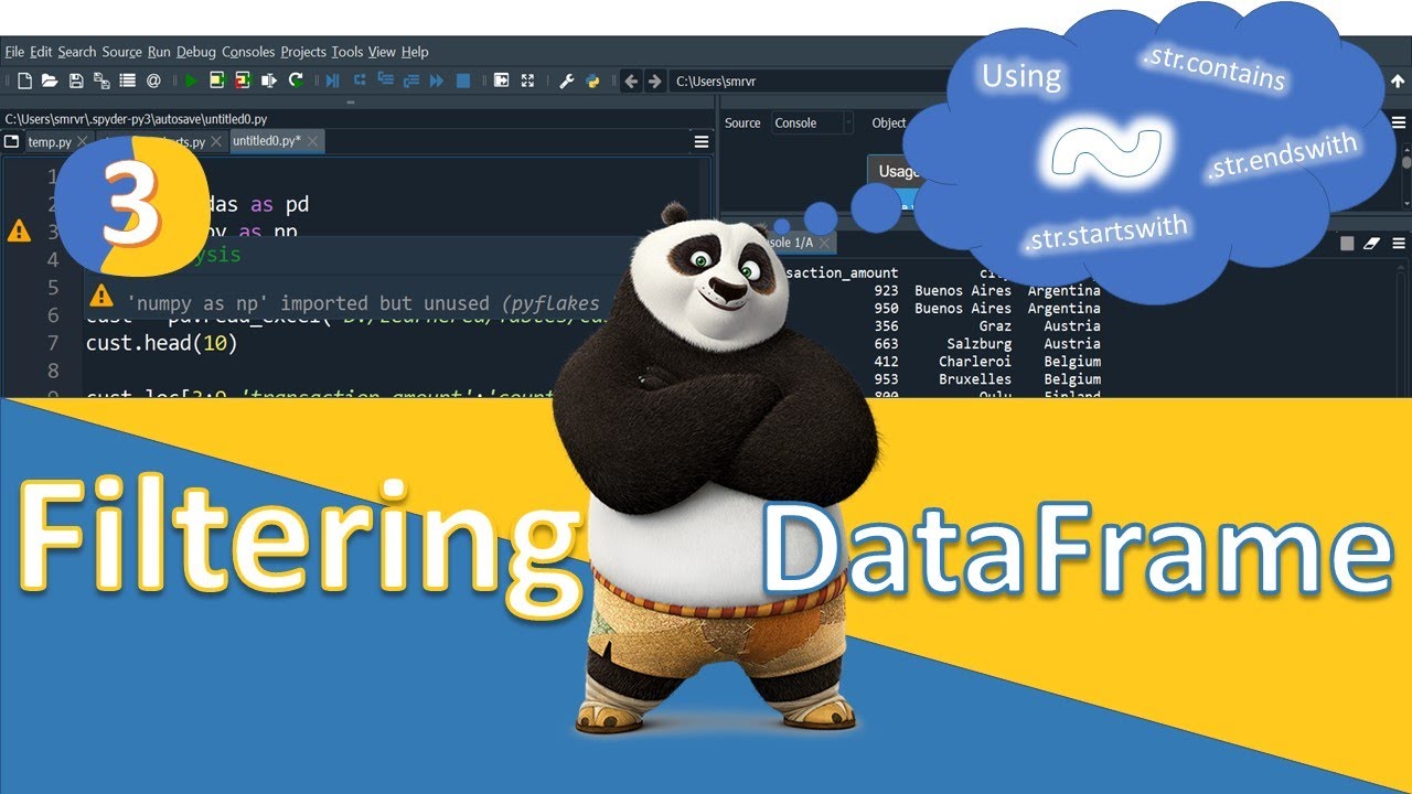 Filtering Pandas Dataframe with .str.contains, .str.startswith, .str