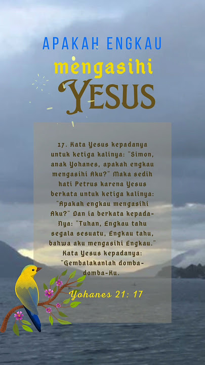 Apakah engkau mengasihi Yesus #youtubeshorts