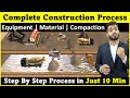 Complete highway construction  road construction process  step by step process  by civilguruji