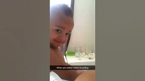 FUNNY BABY!! - when you realise you're being recor...