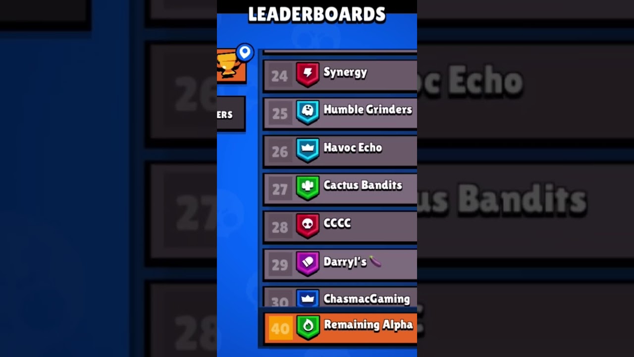 Top 40 Leaderboards BrawlStars  #40 