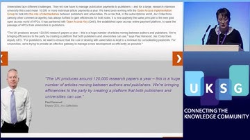 UKSG Conference 2013 - Lightning Talks Session 1