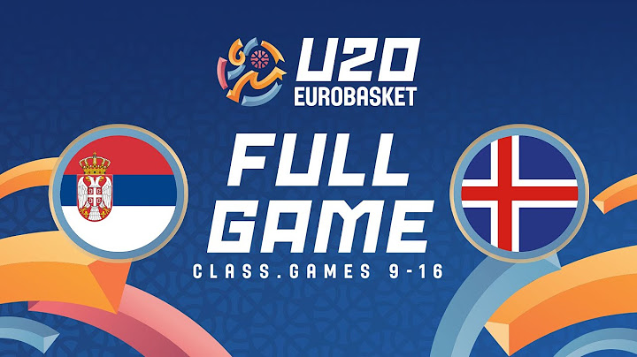 Class. Games 9-16 | Serbia v Iceland | Full Basketball Game | FIBA U20 EuroBasket 2024
