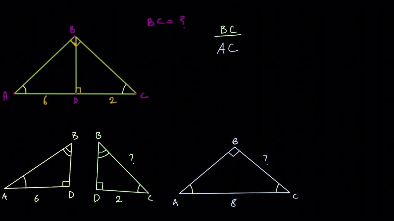 Solving similar triangles same side plays different roles Trig App