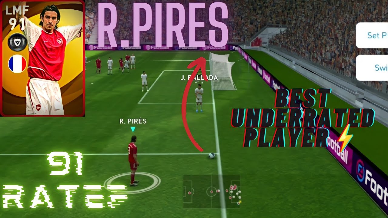 91 RATED LEGEND PIRES FREE KICK GOALS💥EFOOTBALL PES 2021 MOBILE