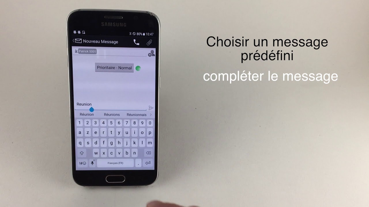 i-Call Fonction Envoi Message pré défini - YouTube