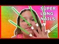 9 YEARS OLD WITH SUPER SUPER LONG NAILS | VLOGMAS DAY 20