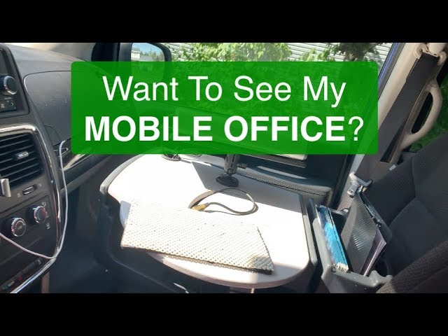 How to work from YOUR CAR! 🚘 MY MOBILE OFFICE! 