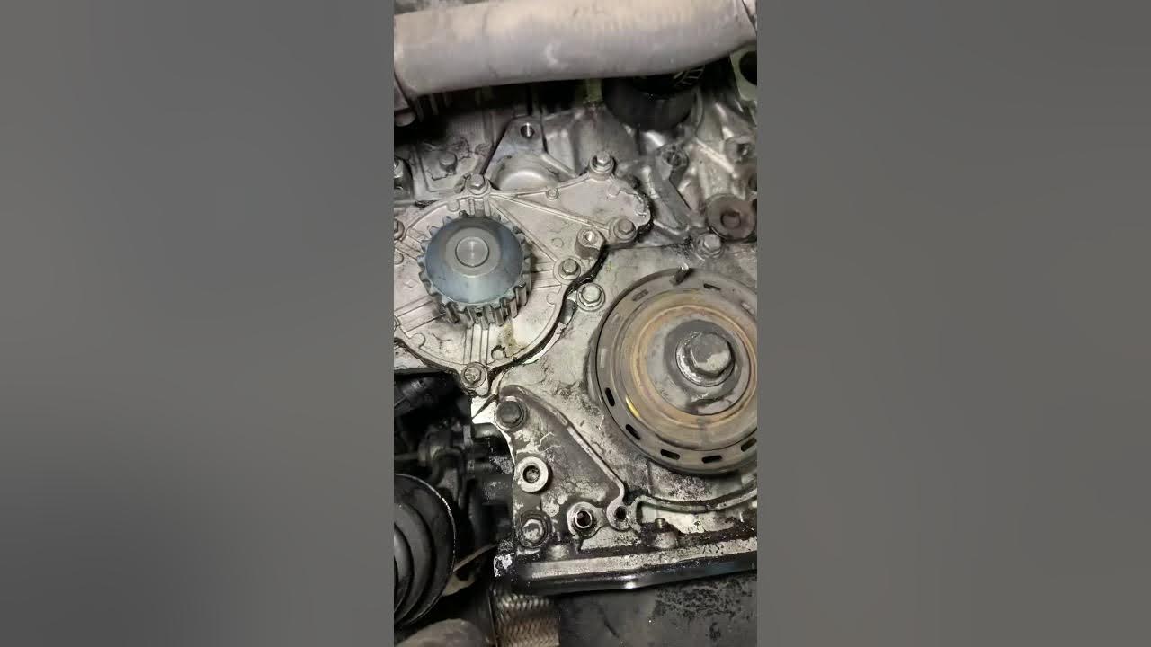 Peugeot 307 water pump & timing belt replacement 2/3 - YouTube