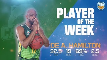 #VBA 2018 || Player of Week 5 - De Angelo Hamilton 🏀
