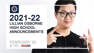 Announcements Feb. 25, 2022