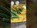 Scrambled Okra Egg Breakfast