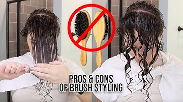 Is Brush Styling Ruining Your Curls? Pros & Cons + A Safer Method