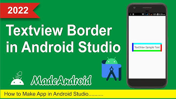 How to Implement Textview Border in Android Studio | TextviewBorder | MadeAndroid