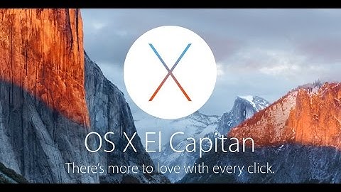 OS X EL CAPITAN UPDATE!