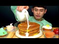 ASMR 폭식폭신한 카스테라🥮와 우유의만남 조각케이크🍰타르트 먹방~!! Castella With Milk Piece Cake Tarte MuKbang~!!