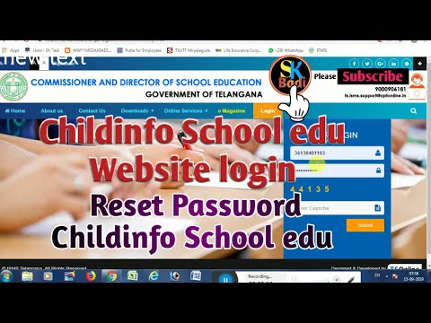 How to Login Reset Password Childinfo Schooledu1