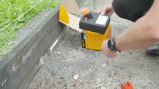 How to install the Gallagher Solar Pet Electric Fence Kit along an existing fence line