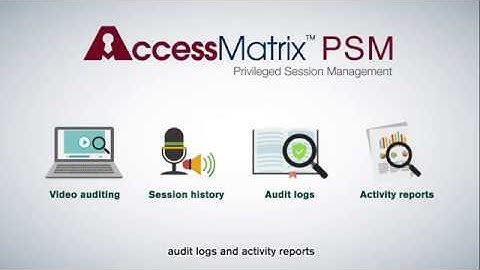Privileged Session Management (PSM) of AccessMatrix UCM