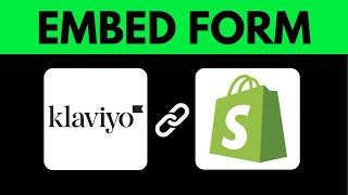 How To Embed Klaviyo Form On Shopify 2025 (COMPLETE GUIDE)