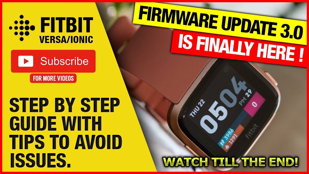 Latest Firmware Update Fitbit Versa 2 