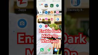 How to Enable Dark Mode on Whatsapp #shorts #whtsappsetting #nowmatic