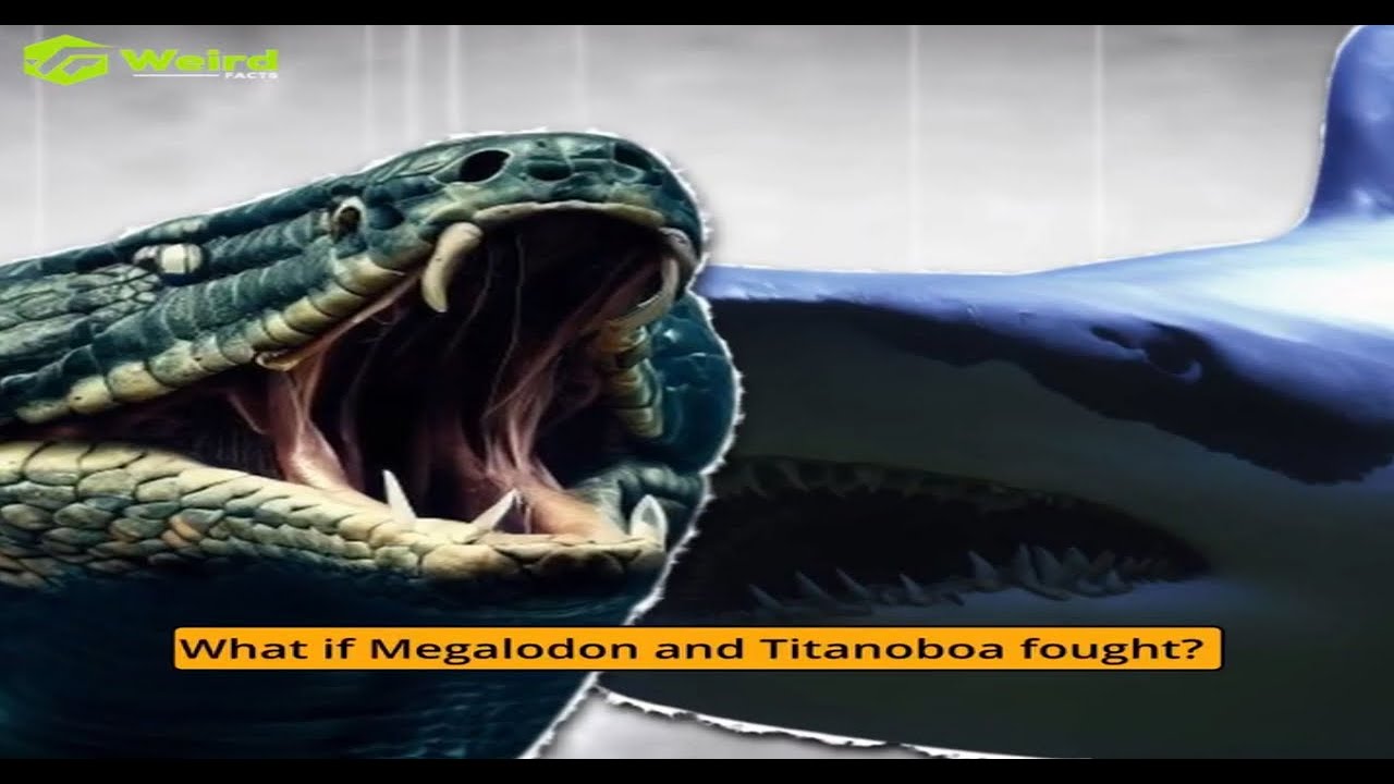 Epic Showdown: Megalodon vs. Titan Boa - Battle of the Titans! 🦈🐍 - YouTube