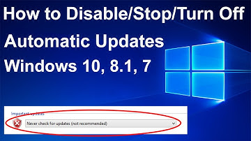 How to disable, stop, turn off automatic updates on windows 10 | Windows 8.1 &  7 / Smart Enough