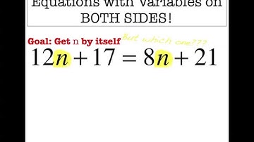 Variables on Both Sides!