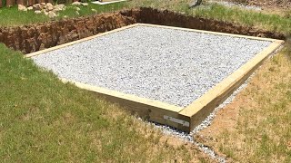 Shed 'Home Gym' Project Phase I  Gravel Pad