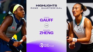 Coco Gauff vs. Qinwen Zheng | 2024 Rome Quarterfinal | WTA Match Highlights screenshot 3