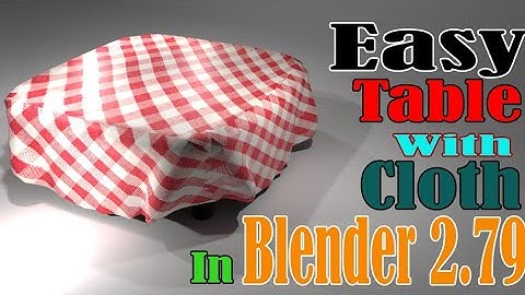 Easy lowpoly Table with Cloth | Blender 2.79