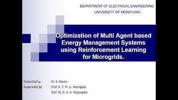 Optimization of Multi Agent based Energy Management Systems using Reinforcement Learning