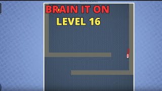 How to complete level 16 Brain it on tutorial soluce - 3 stars Make the ball touch the right wall