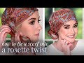 How To Tie A Headscarf Into A Rosette