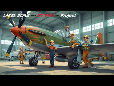 P-51 Warbird rc airplane project, P-51B from Cy, we figured