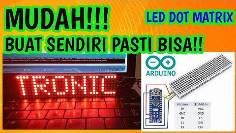 Cara membuat Running text arduino || How to make running text arduino#shorts