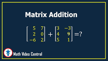 Addition of Matrices | Pre-Calculus | Math Video Central
