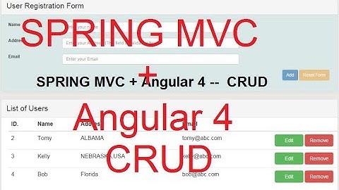 Simple CRUD application using Spring Rest Api and Angular4 - Part 1 Project Setup