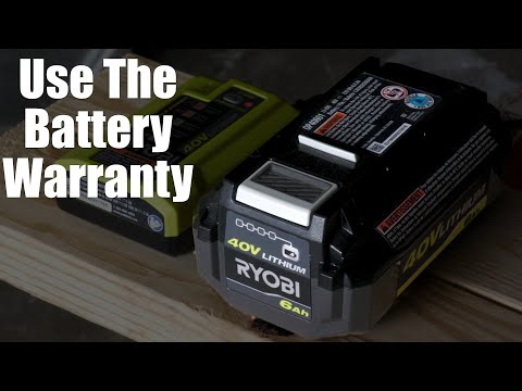 Video: Mayroon bang warranty sa mga baterya ng Ryobi?