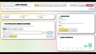 ABS #1 - Daily Recall (Log your day in 60s) | Awaiz Builds Softwares screenshot 5